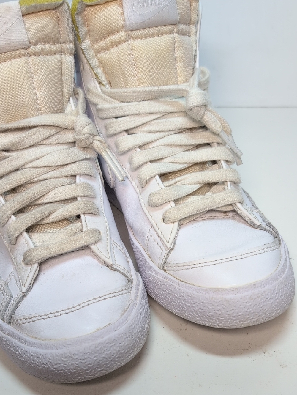 Nike Blazer mid 77 triple white high top sneakers womans size 5.5 EU 36 - Picture 8 of 14